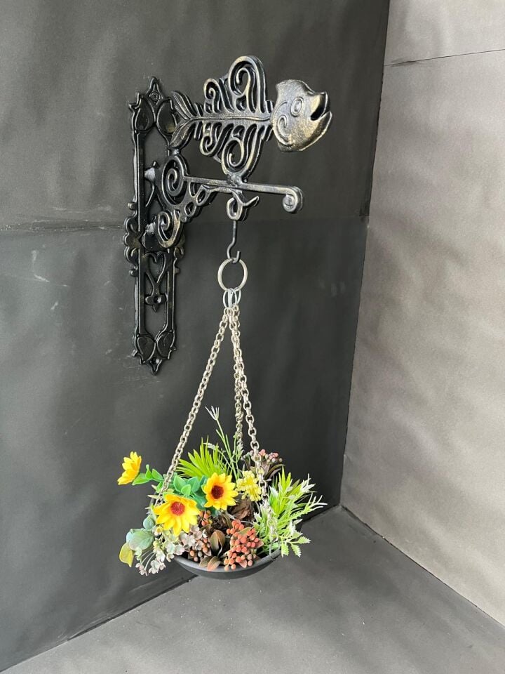 ÇİÇEK ASKISI  ANTİK TARZDA   BALIK KILÇIĞI FORMUNDA